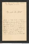 Nachlass Franz Steindachner, Brief von Emil von Marenzeller an Franz Steindachner (05.09.1890), Inv.Nr. 326.01, Seite 1